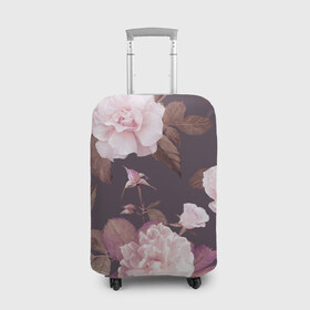 Чехол для чемодана 3D с принтом Цветы в Курске, 86% полиэфир, 14% спандекс | двустороннее нанесение принта, прорези для ручек и колес | flowers | розы | цветы