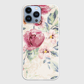 Чехол для iPhone 13 Pro Max с принтом Vintage Flovers в Курске,  |  | Тематика изображения на принте: beautiful | color | cute | flowers | nature | pattern | pink | purple | red | summer | vintage | yellow | жёлтое | красивое | красное | красота | милое | оранжевое | природа | цвет | цветы | яркое