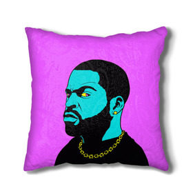 Подушка 3D с принтом Ice Cube 3 в Курске, наволочка – 100% полиэстер, наполнитель – холлофайбер (легкий наполнитель, не вызывает аллергию). | состоит из подушки и наволочки. Наволочка на молнии, легко снимается для стирки | ice cube | oshea jackson | rap | айс кьюб | гангста рэп | о’ши дже́ксон | рэп