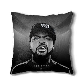 Подушка 3D с принтом Ice Cube 2 в Курске, наволочка – 100% полиэстер, наполнитель – холлофайбер (легкий наполнитель, не вызывает аллергию). | состоит из подушки и наволочки. Наволочка на молнии, легко снимается для стирки | ice cube | oshea jackson | rap | айс кьюб | гангста рэп | о’ши дже́ксон | рэп