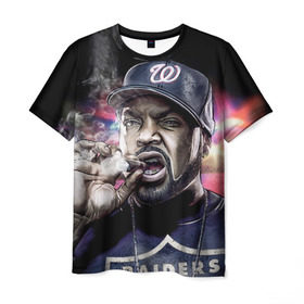 Мужская футболка 3D с принтом Ice Cube 4 в Курске, 100% полиэфир | прямой крой, круглый вырез горловины, длина до линии бедер | Тематика изображения на принте: ice cube | oshea jackson | rap | айс кьюб | гангста рэп | о’ши дже́ксон | рэп