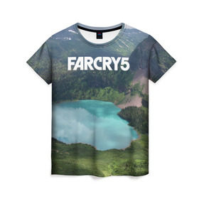 Женская футболка 3D с принтом Far Cry 5 в Курске, 100% полиэфир ( синтетическое хлопкоподобное полотно) | прямой крой, круглый вырез горловины, длина до линии бедер | far cry | far cry 5 | фар край