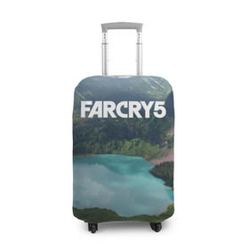 Чехол для чемодана 3D с принтом Far Cry 5 в Курске, 86% полиэфир, 14% спандекс | двустороннее нанесение принта, прорези для ручек и колес | far cry | far cry 5 | фар край