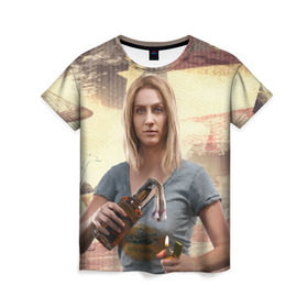 Женская футболка 3D с принтом Фар Край 5 в Курске, 100% полиэфир ( синтетическое хлопкоподобное полотно) | прямой крой, круглый вырез горловины, длина до линии бедер | far cry | far cry 5 | фар край