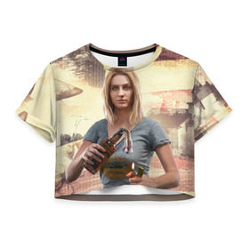Женская футболка 3D укороченная с принтом Фар Край 5 в Курске, 100% полиэстер | круглая горловина, длина футболки до линии талии, рукава с отворотами | far cry | far cry 5 | фар край