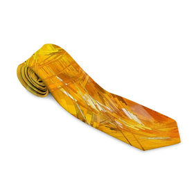 Галстук 3D с принтом Yellow tassel в Курске, 100% полиэстер | Длина 148 см; Плотность 150-180 г/м2 | 