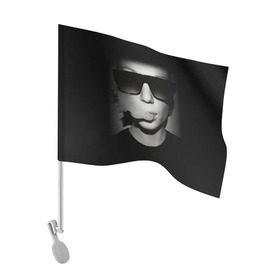Флаг для автомобиля с принтом Vape Girl в Курске, 100% полиэстер | Размер: 30*21 см | bud | buds | girl | smoke | vape | weed | вейп | вейпер | девочка | дым