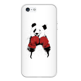 Чехол для iPhone 5/5S матовый с принтом Панда боксер в Курске, Силикон | Область печати: задняя сторона чехла, без боковых панелей | бамбук | бамбуковый медведь | бокс | боксерские | брызги | енот | животное | коала | красивый | красная книга | кунгфу | медведь | милый | мишка | очки | панда | перчатки | пот | прикол | прикольный