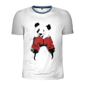 Мужская футболка 3D спортивная с принтом Панда боксер в Курске, 100% полиэстер с улучшенными характеристиками | приталенный силуэт, круглая горловина, широкие плечи, сужается к линии бедра | бамбук | бамбуковый медведь | бокс | боксерские | брызги | енот | животное | коала | красивый | красная книга | кунгфу | медведь | милый | мишка | очки | панда | перчатки | пот | прикол | прикольный