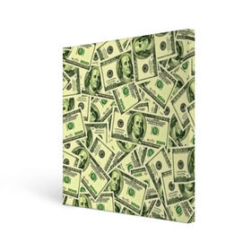 Холст квадратный с принтом Benjamin Franklin в Курске, 100% ПВХ |  | 3d | benjamin franklin | америка | богатство | валюта | денежные купюры | деньги | доллар | зеленые | сша | текстуры
