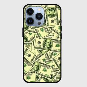 Чехол для iPhone 13 Pro с принтом Benjamin Franklin в Курске,  |  | Тематика изображения на принте: 3d | benjamin franklin | америка | богатство | валюта | денежные купюры | деньги | доллар | зеленые | сша | текстуры