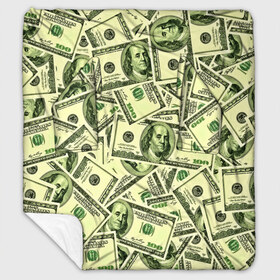 Плед с рукавами с принтом Benjamin Franklin в Курске, 100% полиэстер | Закругленные углы, все края обработаны. Ткань не мнется и не растягивается. Размер 170*145 | Тематика изображения на принте: 3d | benjamin franklin | америка | богатство | валюта | денежные купюры | деньги | доллар | зеленые | сша | текстуры