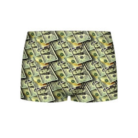 Мужские трусы 3D с принтом Деньги в Курске, 50% хлопок, 50% полиэстер | классическая посадка, на поясе мягкая тканевая резинка | 3d | benjamin franklin | америка | богатство | валюта | денежные купюры | деньги | доллар | зеленые | сша | текстуры