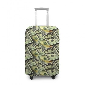 Чехол для чемодана 3D с принтом Деньги в Курске, 86% полиэфир, 14% спандекс | двустороннее нанесение принта, прорези для ручек и колес | 3d | benjamin franklin | америка | богатство | валюта | денежные купюры | деньги | доллар | зеленые | сша | текстуры