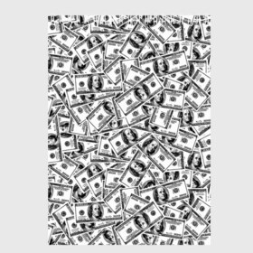 Скетчбук с принтом Benjamin Franklin S в Курске, 100% бумага
 | 48 листов, плотность листов — 100 г/м2, плотность картонной обложки — 250 г/м2. Листы скреплены сверху удобной пружинной спиралью | 3d | benjamin franklin | америка | богатство | валюта | денежные купюры | деньги | доллар | зеленые | сша | текстуры