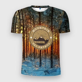 Мужская футболка 3D спортивная с принтом Mountain Ski Patrol в Курске, 100% полиэстер с улучшенными характеристиками | приталенный силуэт, круглая горловина, широкие плечи, сужается к линии бедра | 3d | landscape | mountains | nature | горы | заснеженный | зима | отдых | отражения | пейзаж | природа | склоны | снег