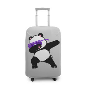 Чехол для чемодана 3D с принтом Panda в Курске, 86% полиэфир, 14% спандекс | двустороннее нанесение принта, прорези для ручек и колес | panda dab | животные | панда