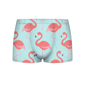 Мужские трусы 3D с принтом Flamingos pattern в Курске, 50% хлопок, 50% полиэстер | классическая посадка, на поясе мягкая тканевая резинка | animals | beautiful | bird | birds | birdy | blue | color | flamingo | nature | wild | белое | голубое | животные | красивое | красота | милое | природа | птица | птицы | птичка | птички | синее | фламинго | цвет | яркое