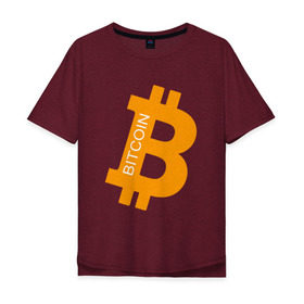 Мужская футболка хлопок Oversize с принтом Криптовалюта в Курске, 100% хлопок | свободный крой, круглый ворот, “спинка” длиннее передней части | биткоин | криптовалюта | майнинг