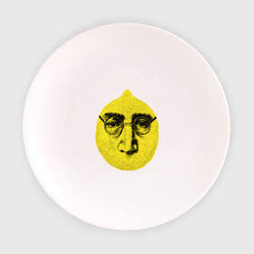 Тарелка с принтом John Lemon карандашем в Курске, фарфор | диаметр - 210 мм
диаметр для нанесения принта - 120 мм | Тематика изображения на принте: john lennon | the beatles | битлз | джон леннон | лимон