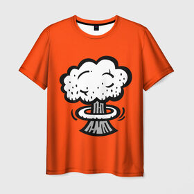 Мужская футболка 3D с принтом Bomb в Курске, 100% полиэфир | прямой крой, круглый вырез горловины, длина до линии бедер | 3d | smoke | бомба | война | грибок | дым | огонь | ядерный взрыв
