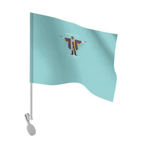 Флаг для автомобиля с принтом Омерзительная восьмерка в Курске, 100% полиэстер | Размер: 30*21 см | major marquis warren | the hateful eight | квентин тарантино