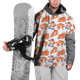 Накидка на куртку 3D с принтом Стикеры с лисом в Курске, 100% полиэстер |  | вк | вконтакте | истории | лис | паттерн | стикеры