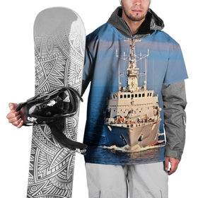 Накидка на куртку 3D с принтом Тральщик в Курске, 100% полиэстер |  | балтийское море | корабль | судно | флот