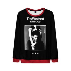 Мужской свитшот 3D с принтом The Weeknd в Курске, 100% полиэстер с мягким внутренним слоем | круглый вырез горловины, мягкая резинка на манжетах и поясе, свободная посадка по фигуре | the weeknd | викенд | тесфайе | уикенд
