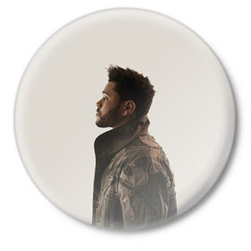 Значок с принтом The Weeknd в Курске,  металл | круглая форма, металлическая застежка в виде булавки | the weeknd | викенд | тесфайе | уикенд