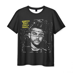Мужская футболка 3D с принтом The Weeknd в Курске, 100% полиэфир | прямой крой, круглый вырез горловины, длина до линии бедер | the weeknd | викенд | тесфайе | уикенд