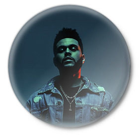 Значок с принтом The Weeknd в Курске,  металл | круглая форма, металлическая застежка в виде булавки | Тематика изображения на принте: the weeknd | викенд | тесфайе | уикенд
