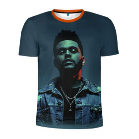 Мужская футболка 3D спортивная с принтом The Weeknd в Курске, 100% полиэстер с улучшенными характеристиками | приталенный силуэт, круглая горловина, широкие плечи, сужается к линии бедра | Тематика изображения на принте: the weeknd | викенд | тесфайе | уикенд