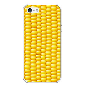 Чехол для iPhone 5/5S матовый с принтом Сладкая вареная кукуруза в Курске, Силикон | Область печати: задняя сторона чехла, без боковых панелей | еда | кукуруза