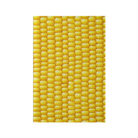 Обложка для паспорта матовая кожа с принтом Сладкая вареная кукуруза в Курске, натуральная матовая кожа | размер 19,3 х 13,7 см; прозрачные пластиковые крепления | еда | кукуруза