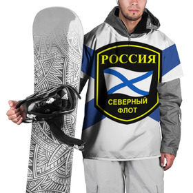 Накидка на куртку 3D с принтом Северный флот в Курске, 100% полиэстер |  | 3d | военно морские силы | символ | флаг | эмблема