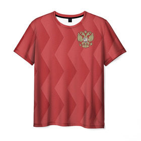 Мужская футболка 3D с принтом Сборная России в Курске, 100% полиэфир | прямой крой, круглый вырез горловины, длина до линии бедер | 2017 |   | конфедераций | кубок | россия | сборная