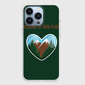 Чехол для iPhone 13 Pro с принтом Добро пожаловать в Твин Пикс в Курске,  |  | twin peaks | welcome | агент купер | горы | дэвид линч | совы не то чем кажутся | сосны | чертовски хороший кофе