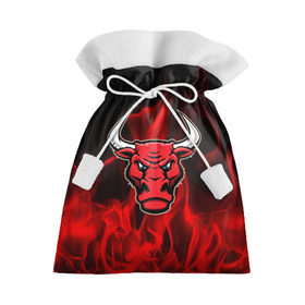 Подарочный 3D мешок с принтом Angry bull в Курске, 100% полиэстер | Размер: 29*39 см | Тематика изображения на принте: 3d | angry bull | in fire | бык | в огне | дым | животные | мощь | огненный | огонь | пламя | пожар | сила | стихия
