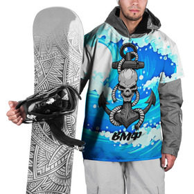 Накидка на куртку 3D с принтом ВМФ в Курске, 100% полиэстер |  | 3d | армия | вмф | волны | море | морской флот | океан | силовые структуры | скелет | череп | якорь