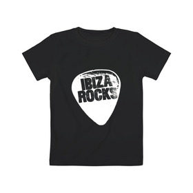 Детская футболка хлопок с принтом Ibiza Rocks Black & White в Курске, 100% хлопок | круглый вырез горловины, полуприлегающий силуэт, длина до линии бедер | dj | ibiza | pink | rocks | вечеринка | гламур | диджей | дизайн | ибица | клуб | мода | остров | отпуск | пафос | путешествие | рок | стиль