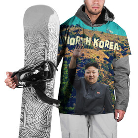 Накидка на куртку 3D с принтом NORTH KOREA в Курске, 100% полиэстер |  | Тематика изображения на принте: hollywood | kim jong un | north korea | ким чен ын | северная корея