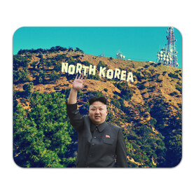Коврик прямоугольный с принтом NORTH KOREA в Курске, натуральный каучук | размер 230 х 185 мм; запечатка лицевой стороны | hollywood | kim jong un | north korea | ким чен ын | северная корея