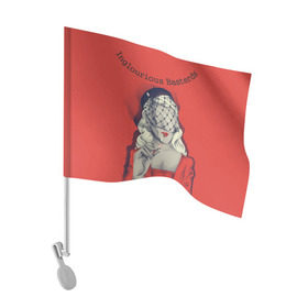 Флаг для автомобиля с принтом Бесславные ублюдки в Курске, 100% полиэстер | Размер: 30*21 см | inglourious basterds | жид медведь | квентин | мсье лападит | тарантино