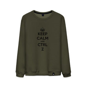 Мужской свитшот хлопок с принтом Keep Calm And Ctrl + Z в Курске, 100% хлопок |  | ctrl + z | ctrl. z | keep calm | keep calm and | keep calm and ctrl z