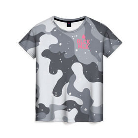 Женская футболка 3D с принтом BLCK MLK PINKY в Курске, 100% полиэфир ( синтетическое хлопкоподобное полотно) | прямой крой, круглый вырез горловины, длина до линии бедер | black | camo | camouflagem | collection | milk | камо | камуфляж