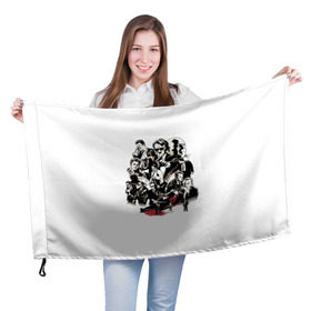 Флаг 3D с принтом Бешеные псы в Курске, 100% полиэстер | плотность ткани — 95 г/м2, размер — 67 х 109 см. Принт наносится с одной стороны | бешеные псы | тарантино