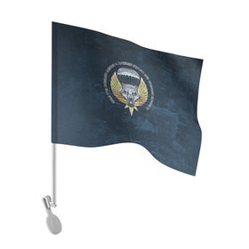 Флаг для автомобиля с принтом ООСпН ВДВ (45 Полк ВДВ) в Курске, 100% полиэстер | Размер: 30*21 см | 45 бригада вдв | 45 полк вдв | ооспн | особый отряд | разведка | спецназ