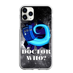 Чехол для iPhone 11 Pro матовый с принтом Doctor who? в Курске, Силикон |  | 3d | арт | доктор кто | звезды | космос | надпись | сериал | фильмы