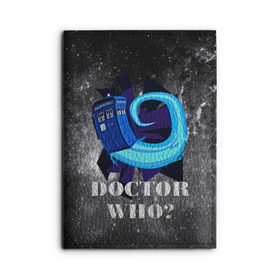 Обложка для автодокументов с принтом Doctor who? в Курске, натуральная кожа |  размер 19,9*13 см; внутри 4 больших “конверта” для документов и один маленький отдел — туда идеально встанут права | Тематика изображения на принте: 3d | арт | доктор кто | звезды | космос | надпись | сериал | фильмы